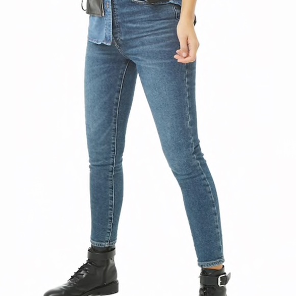 forever 21 mom high waisted stretch